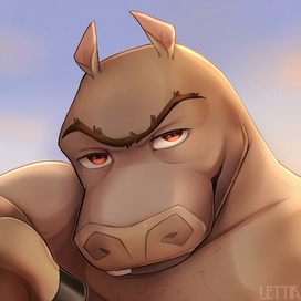 Аватар персонажа + легкий фон