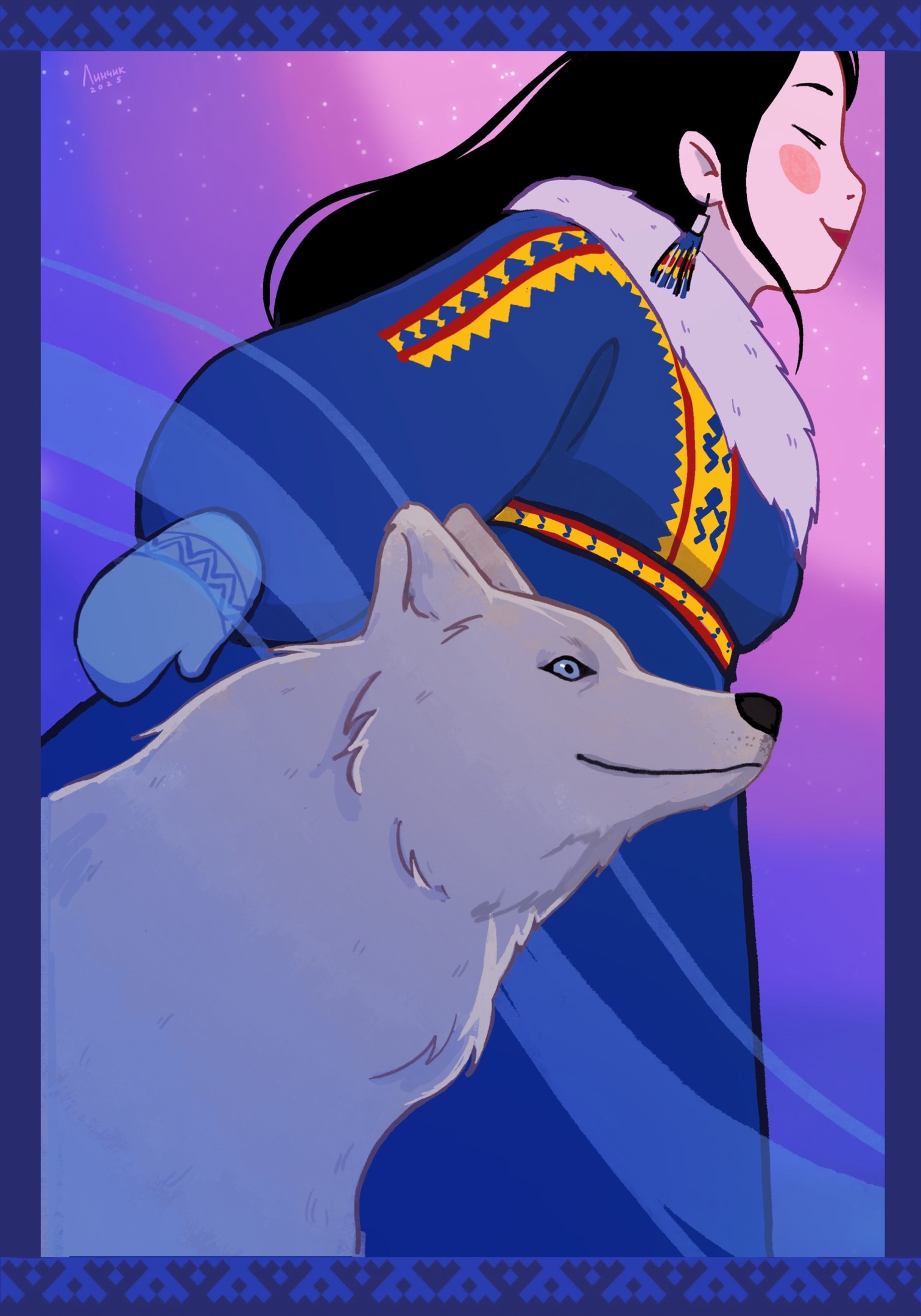 Иллюстрация "якутский волк"