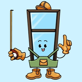 Иллюстрация бренд-персонажа Окошко