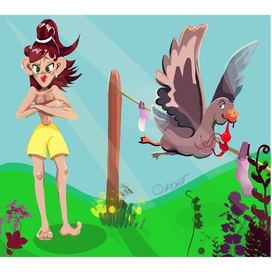 Карикатурный проект Lascivious goose.