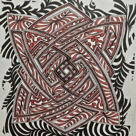 Рисунок узор из линий