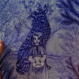 Красная шапочка и кудрявый волк