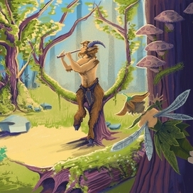 Иллюстрация к песне Короля и шута. Хозяин леса