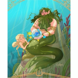 Водяной в образе русалки