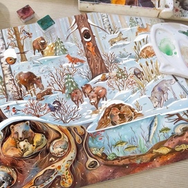 Иллюстрация для книги «Времена года» издательство «Доброе детство»