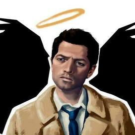 портрет Кастиэля из сериала Сверхъестественное