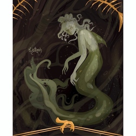 Баба Яга в образе русалки