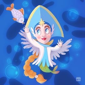 Иллюстрация «Царевна-лебедь»