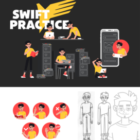 Иллюстрации для конструктора сайтов