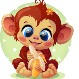 Персонаж Обезьянка для детской продукции