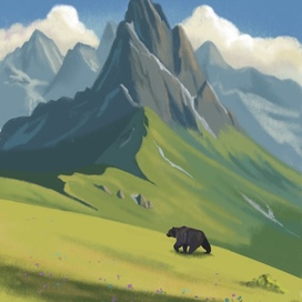 Медведь в горах