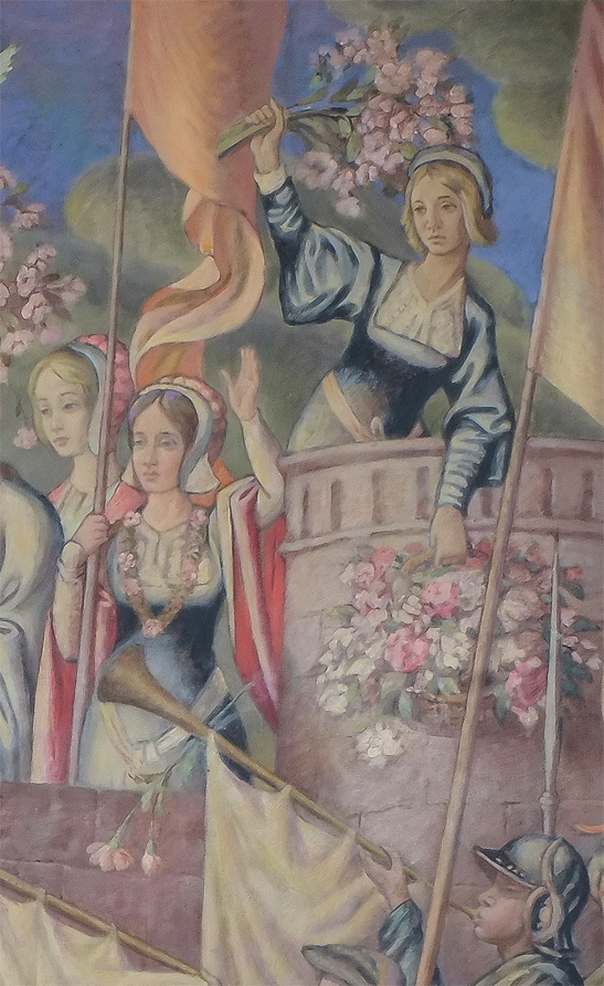 Триптих «Эмблема Сословий»: Штурм замка любви (фрагмент картины)