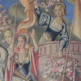 Триптих «Эмблема Сословий»: Штурм замка любви (фрагмент картины)