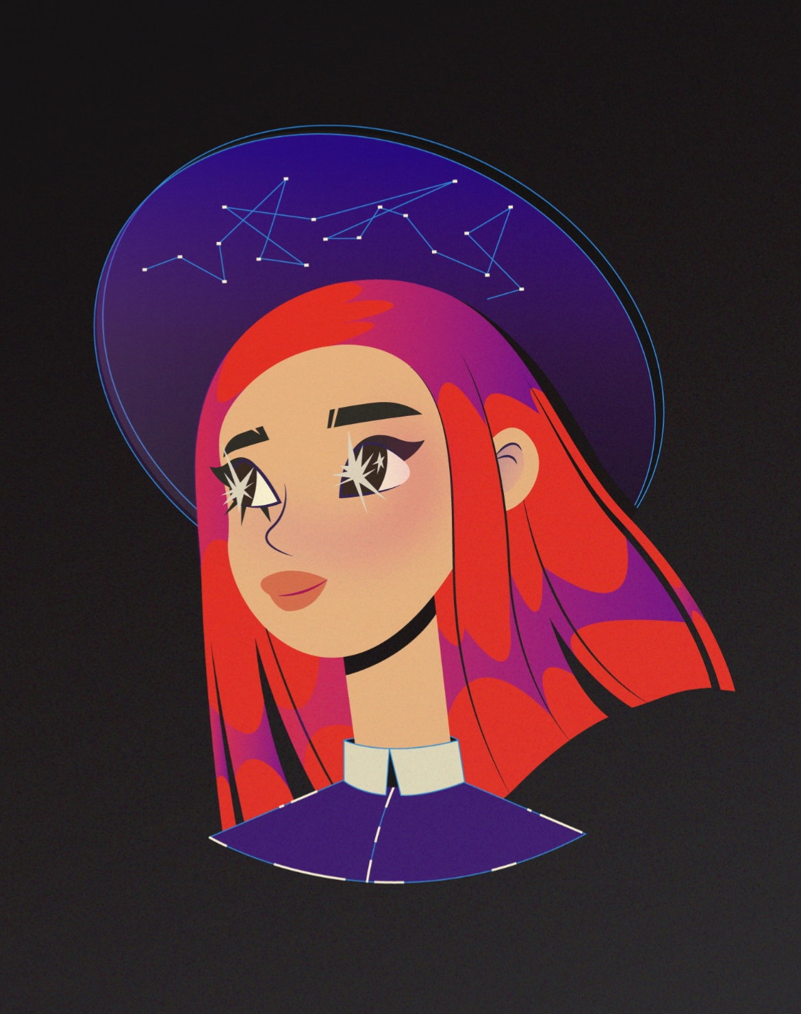 автопортрет в векторном исполнении