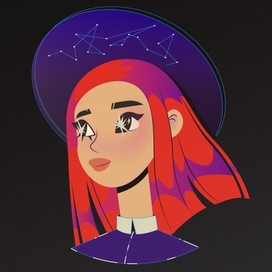 автопортрет в векторном исполнении