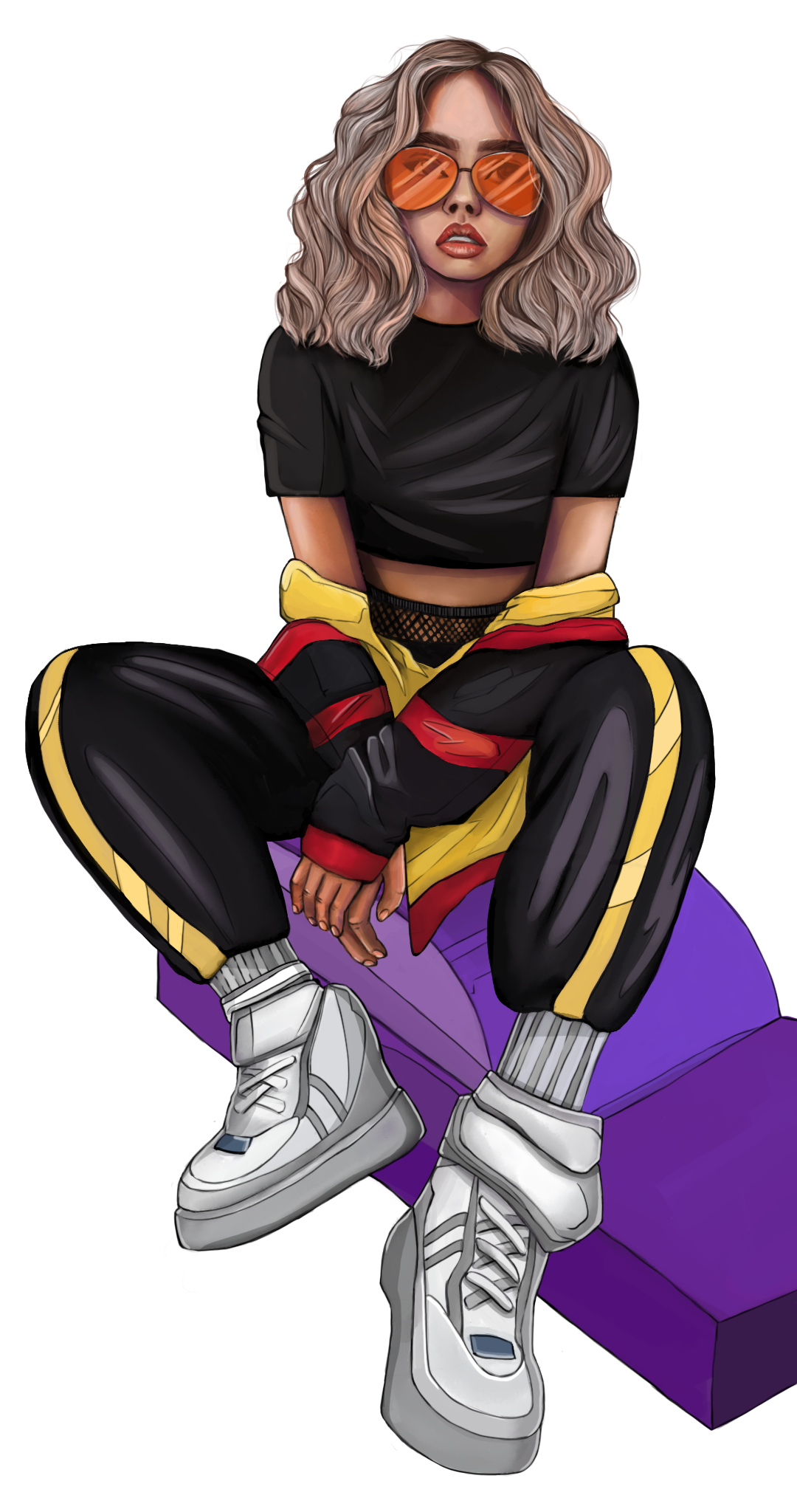 Дерзкая девушка в стиле GTA