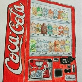 Холодильник Кока-Кола