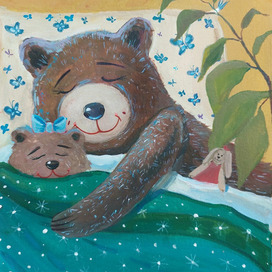 Иллюстрация с мишками 