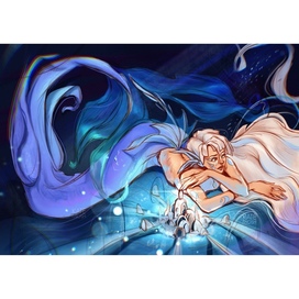 Дизайн персонажа Русалка Фэнтези Книжная иллюстрация