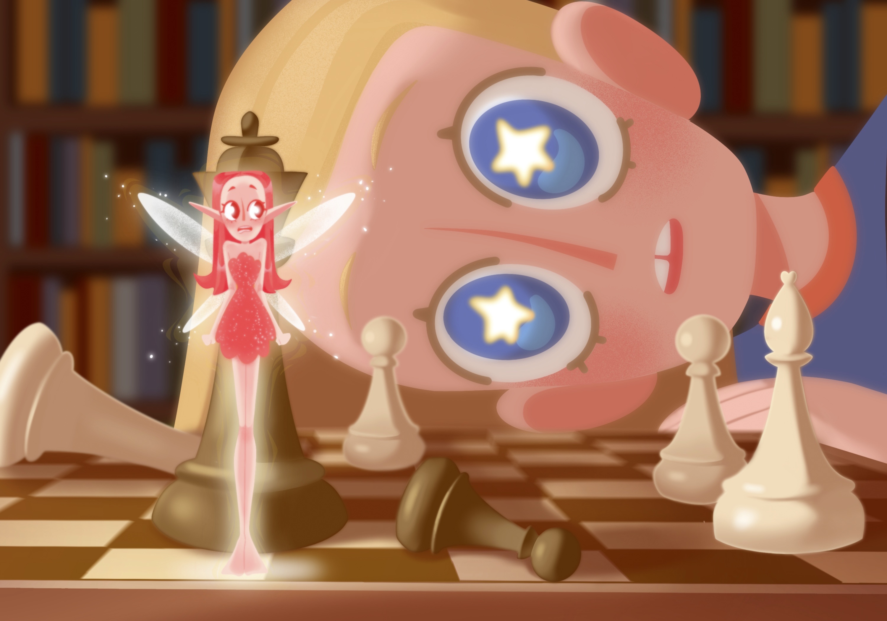 В школьной библиотеке