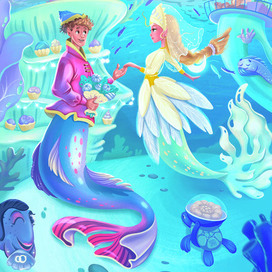 Свадьба Князя Гвидона с царевной Лебедь.