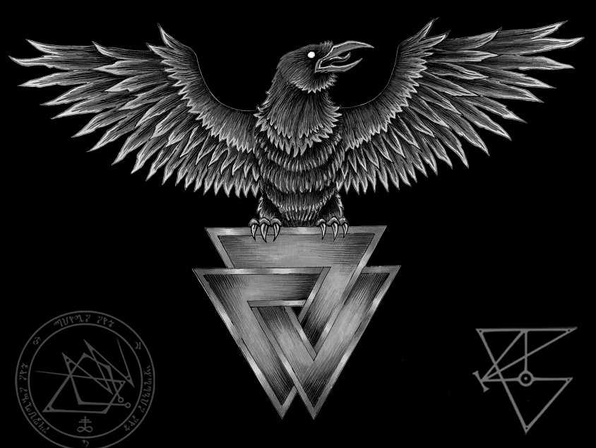 Ворон на валькнуте