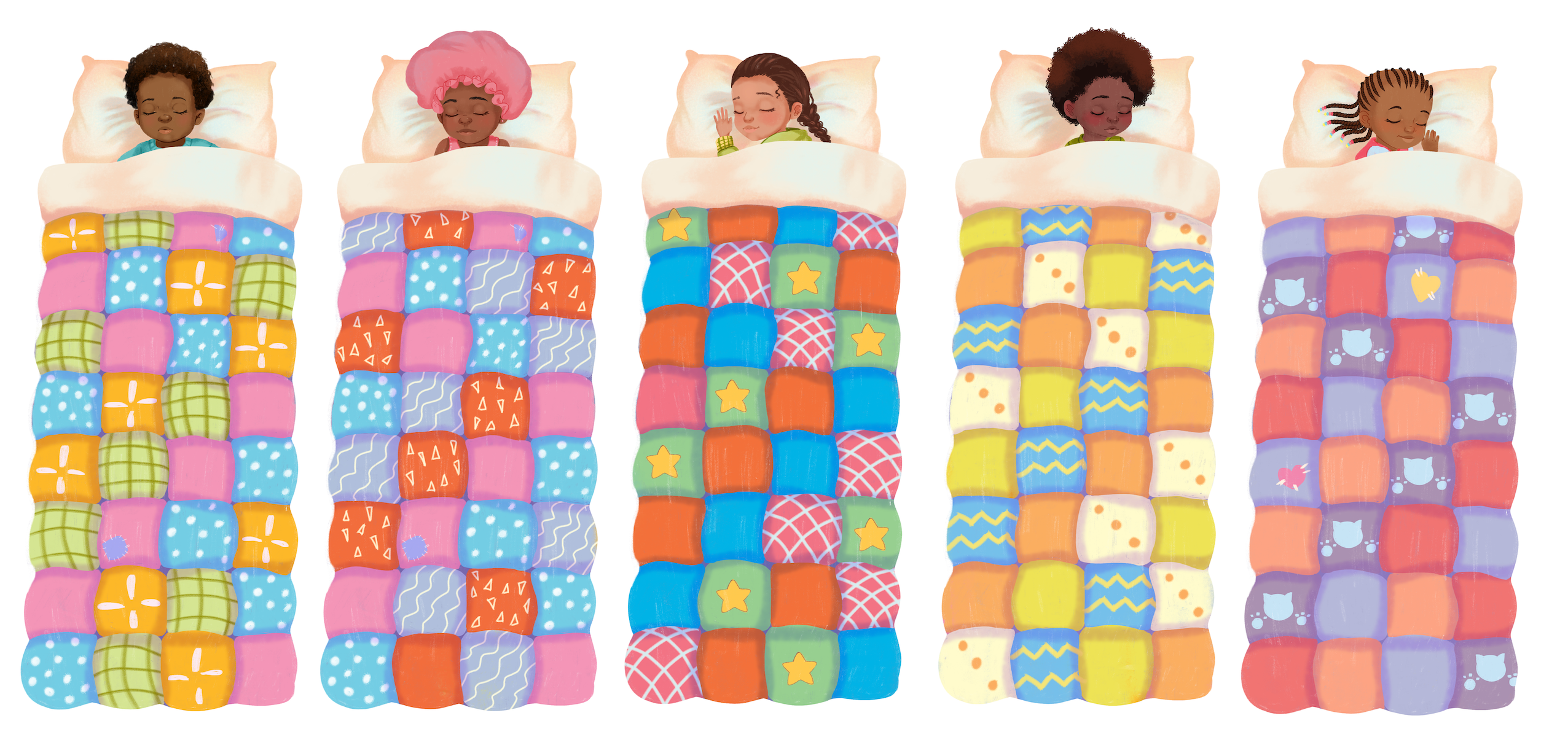 Книжные закладки Спящие дети