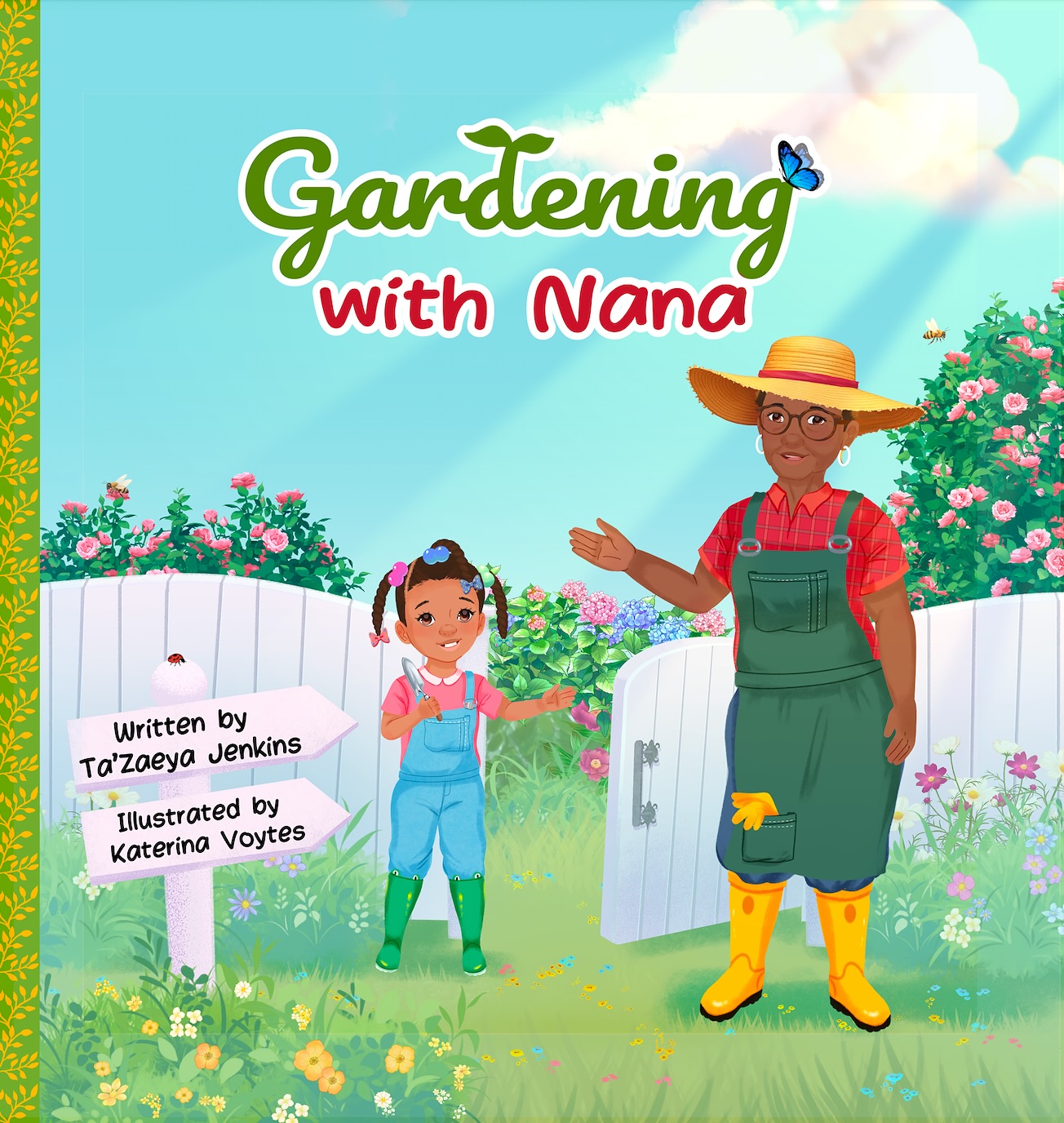 Дизайн обложки детской книги "Садоводство с Наной"