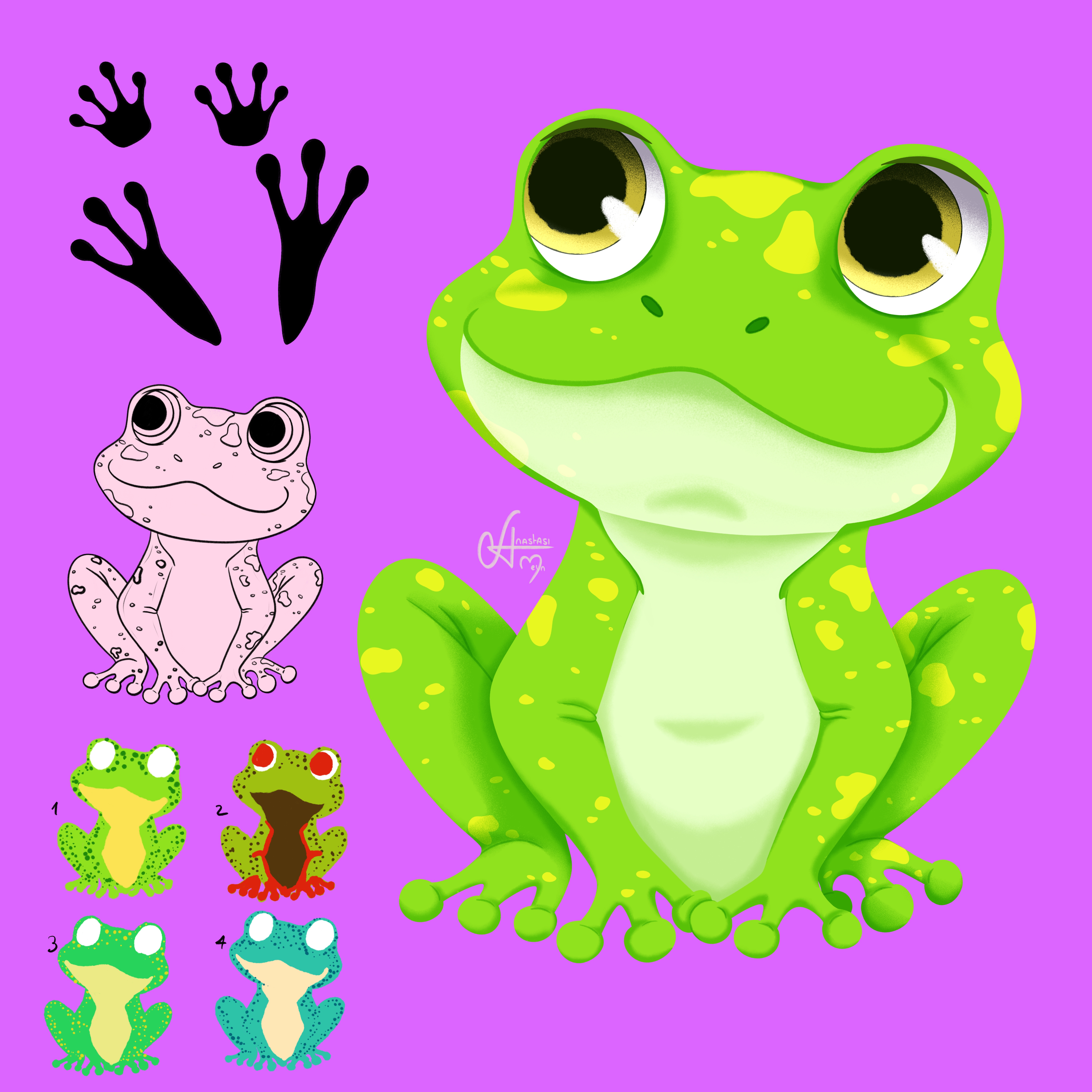 Лягушонка для игры - макси пазл