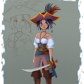 Девушка - пират