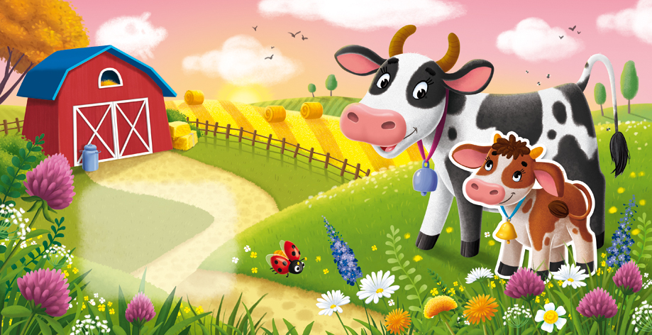 "Мамы и малыши" Книжка-сортер с героями на ленточках