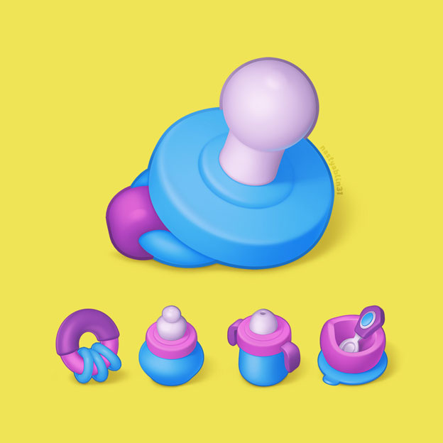 Иконки в детской тематике.