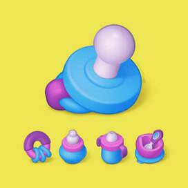 Иконки в детской тематике.