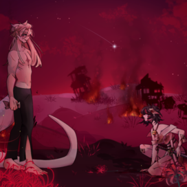 Сюжетная картинка для собственных персонажей