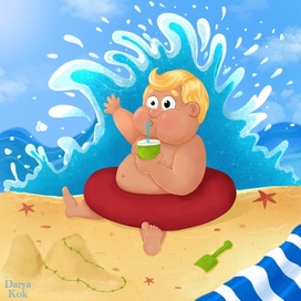 Ребенок на пляже