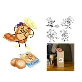 Бренд персонаж Ватрушка