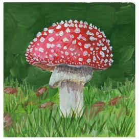 Гриб в лесу