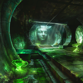 фон для новеллы заброшенное метро