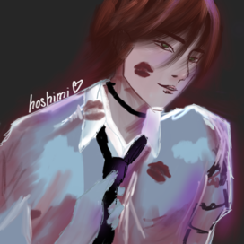 Парень с поцелуями