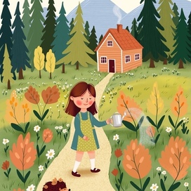 Домик в горах.