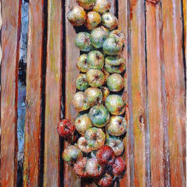 Яблоки на даче