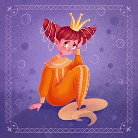 Дизайн персонажа Принцесса Несмеяна (русалка)