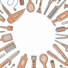 Иллюстрация для парикмахерской в векторе