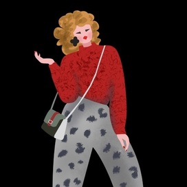 Девушка на роликах