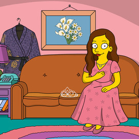 Иллюстрация в стиле Симпсонов.