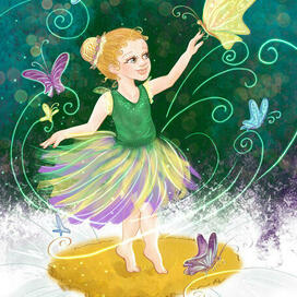 Маленькая балерина в цветочной стране