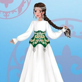 Персонажи в кыргызском стиле 