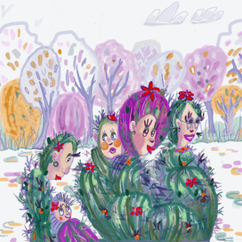 Кактусы на прогулке