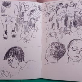 Час пик в Пекине. Зарисовки в транспорте. 