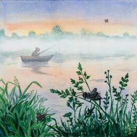 Рассвет над рекой